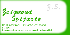 zsigmond szijarto business card